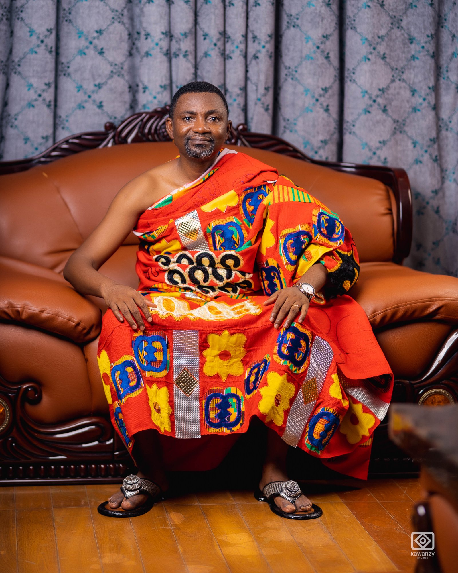 Barima in royal kente